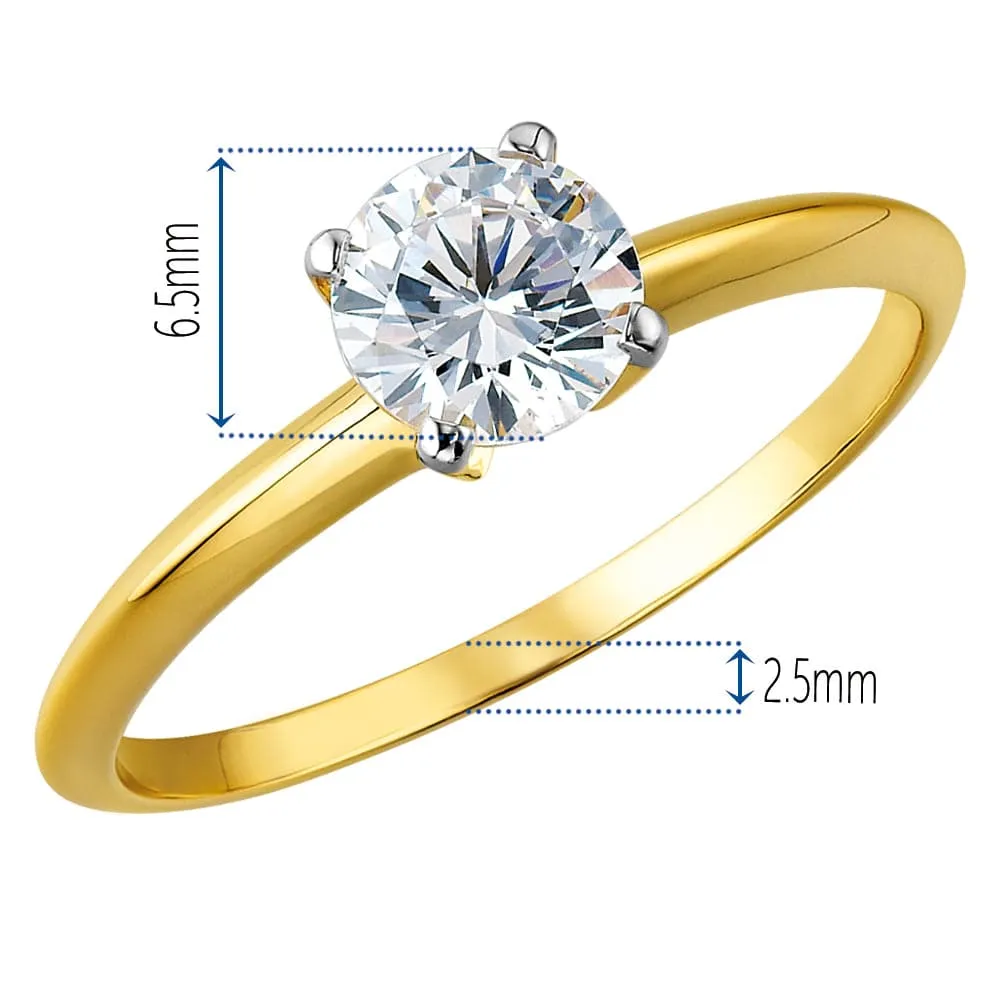 1 ct. Classic  4-Claw Solitaire Ring