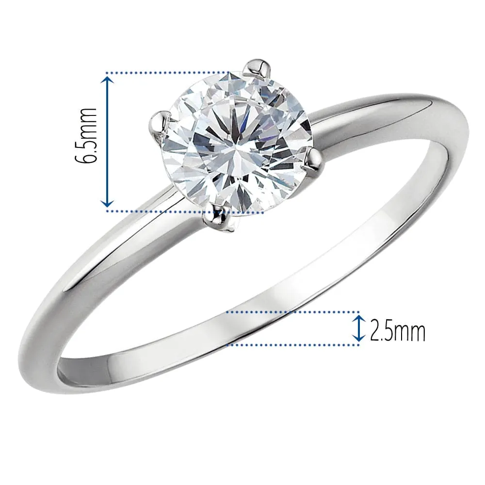 1 ct. Classic  4-Claw Solitaire Ring