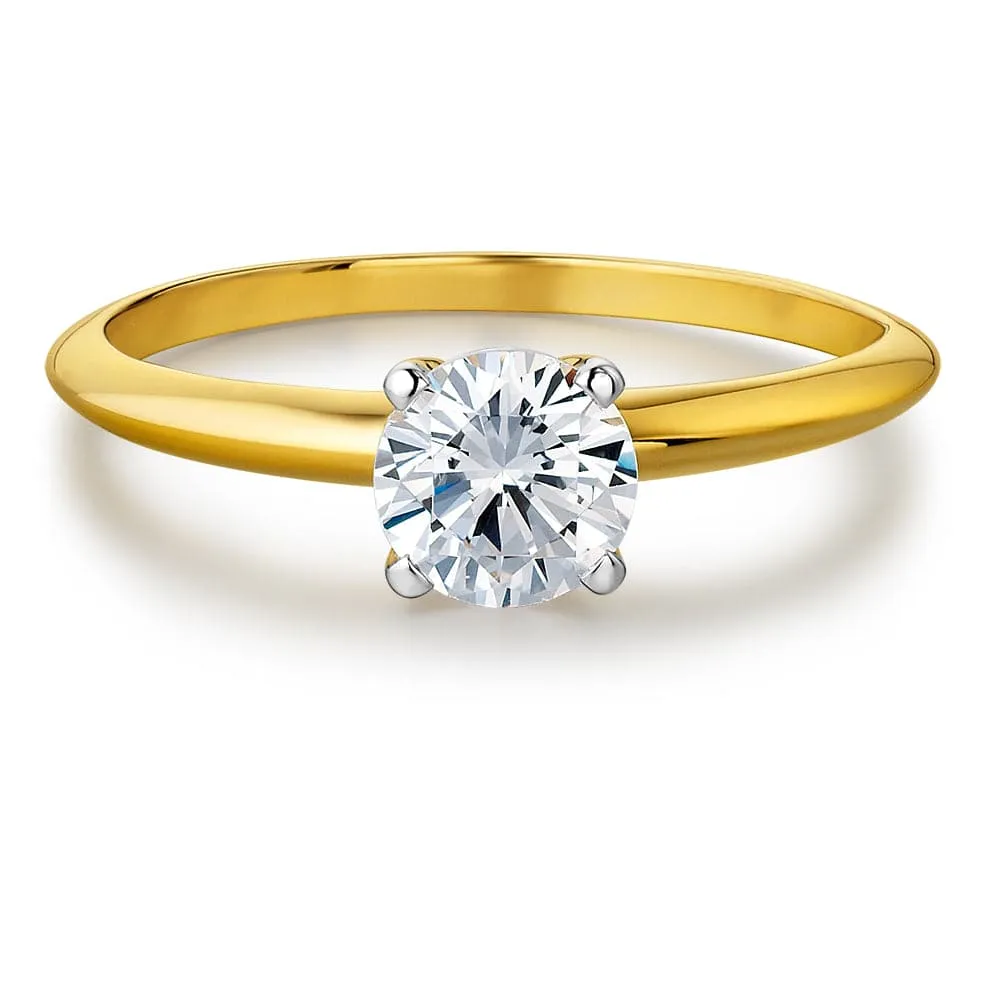 1 ct. Classic  4-Claw Solitaire Ring