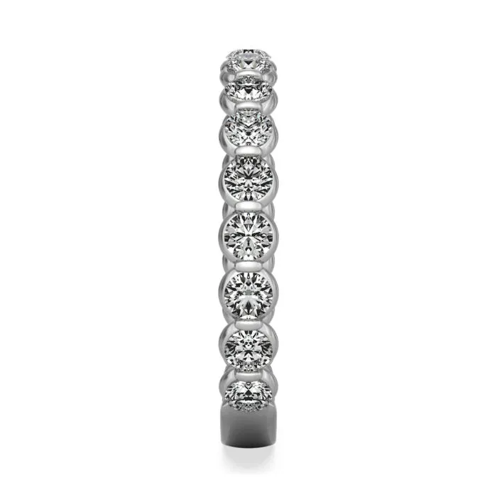 14K White Gold "My Caroline" 3/4cttw Diamond Band