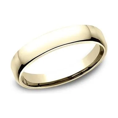 14K Yellow Gold Euro Wedding Band