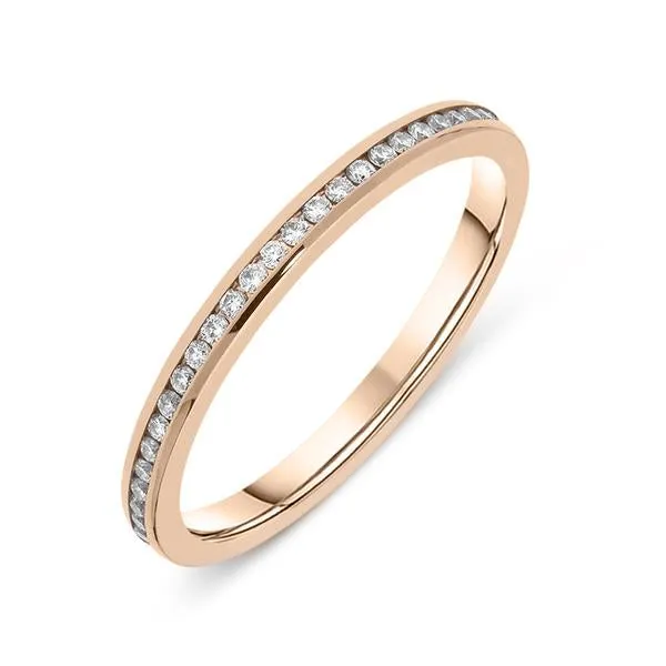 18ct Rose Gold Diamond Brilliant Cut Wedding Eternity Ring