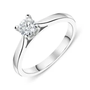 18ct White Gold 0.25ct Diamond Solitaire Ring