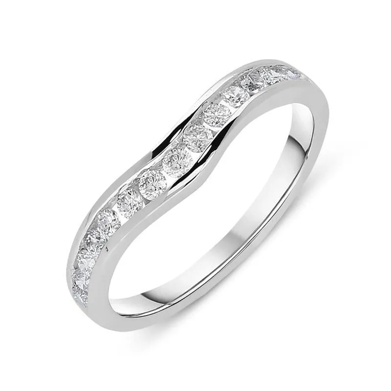 18ct White Gold 0.33ct Diamond Wedding Ring