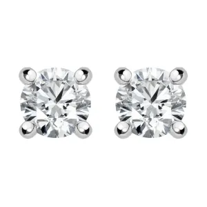 18ct White Gold 0.60ct Diamond Solitaire Stud Earrings