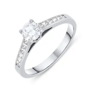 18ct White Gold 0.70ct Diamond Brilliant Cut Solitaire Ring