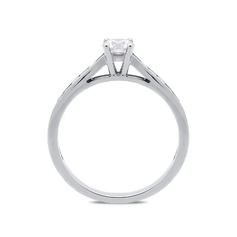18ct White Gold 0.70ct Diamond Brilliant Cut Solitaire Ring