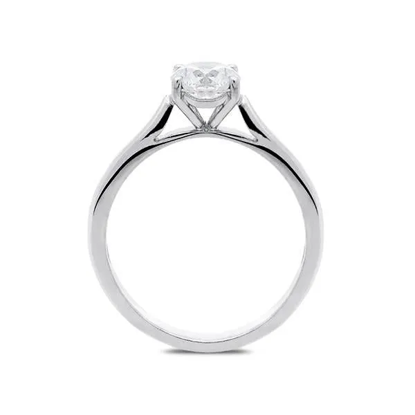 18ct White Gold 0.71ct Diamond Brilliant Cut Solitaire Ring