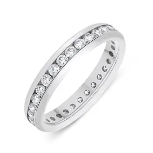 18ct White Gold 0.79ct Diamond Brilliant Cut Channel Set Wedding Eternity Ring