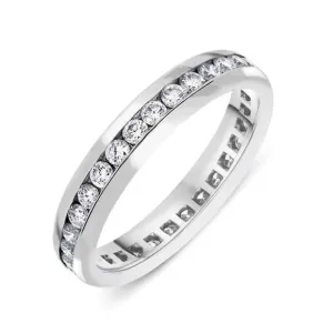 18ct White Gold 0.80ct Diamond Channel Set Wedding Eternity Ring
