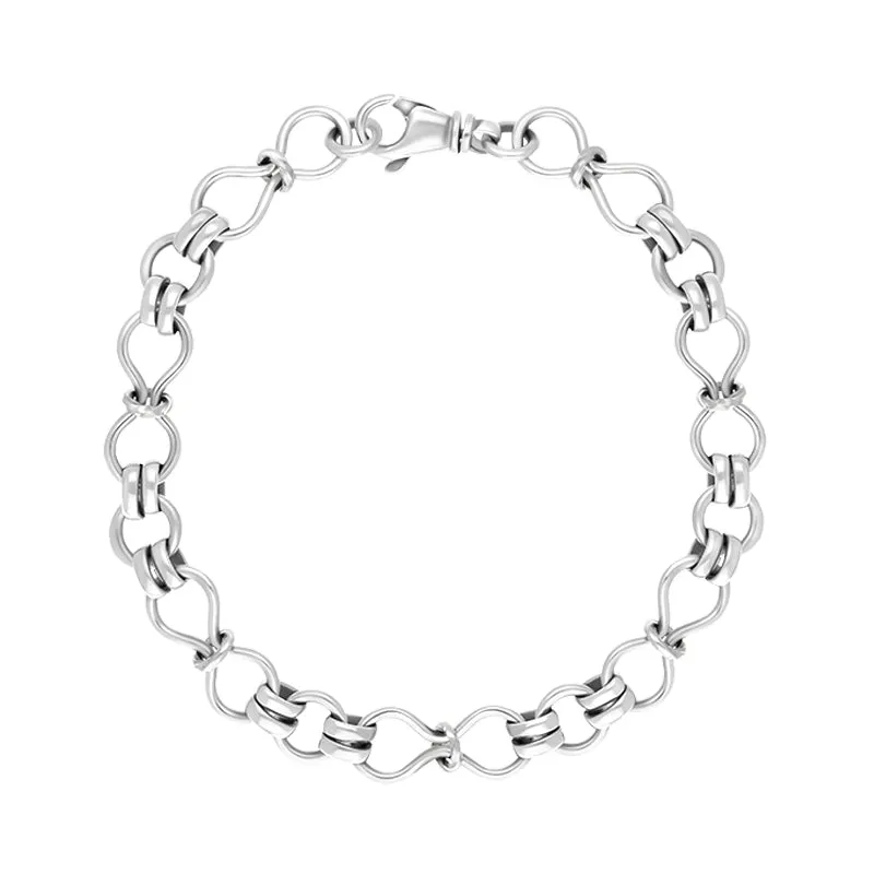 18ct White Gold Figure of Eight Bracelet