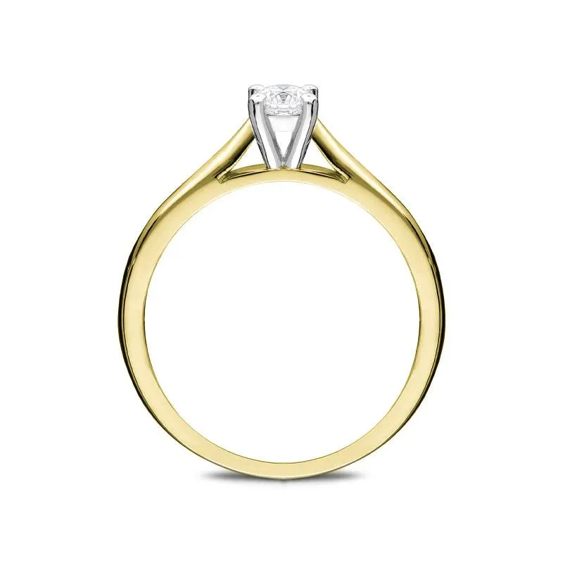 18ct Yellow Gold 0.25ct Diamond Solitaire Ring