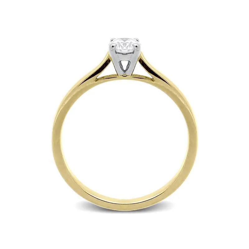 18ct Yellow Gold 0.30ct Diamond Solitaire Ring