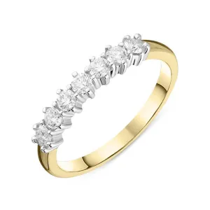 18ct Yellow Gold 0.35ct Diamond Wedding Half Eternity Ring