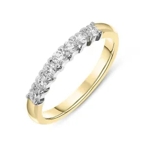 18ct Yellow Gold 0.43ct Diamond Channel Set Wedding Eternity Ring