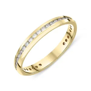 18ct Yellow Gold 0.46ct Diamond Brilliant Cut Eternity Ring