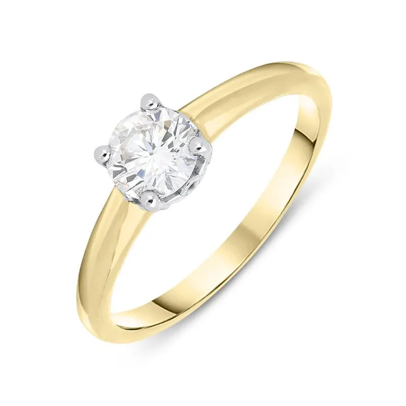 18ct Yellow Gold 0.50ct Diamond Solitaire Ring