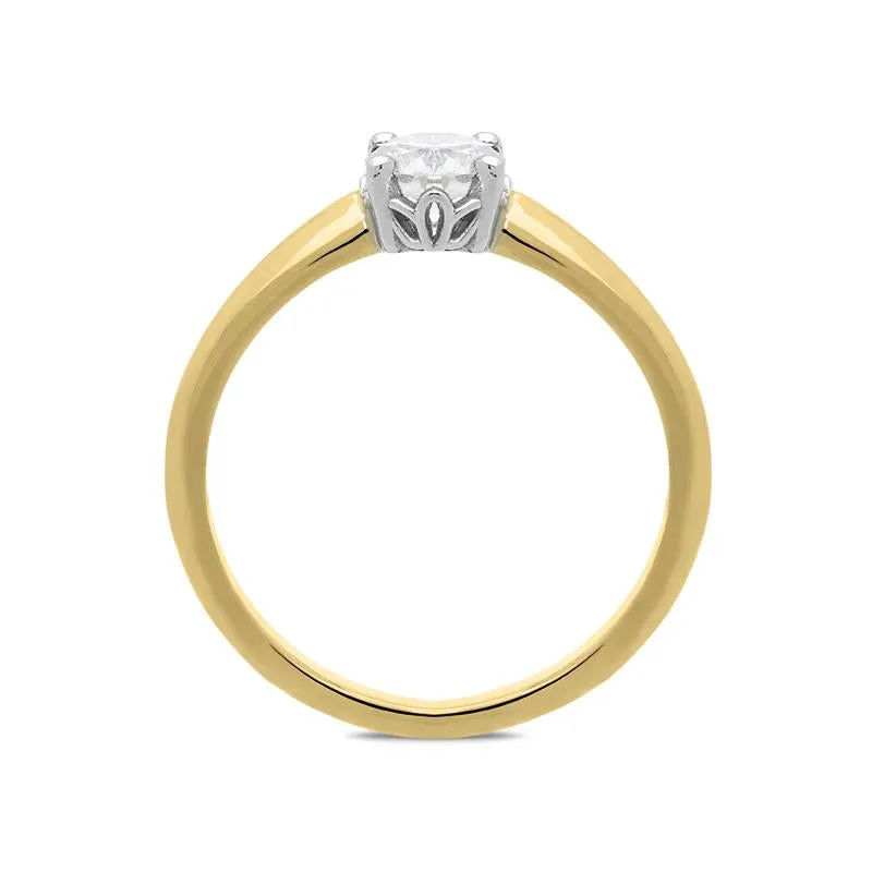 18ct Yellow Gold 0.50ct Diamond Solitaire Ring
