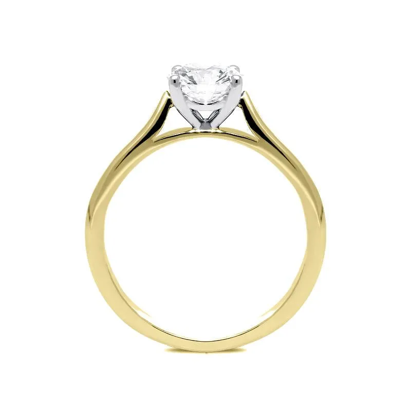 18ct Yellow Gold 0.73ct Diamond Solitaire Ring