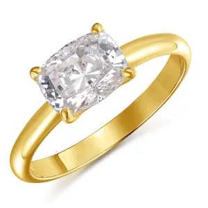 2 ct. East-West Cushion Ring