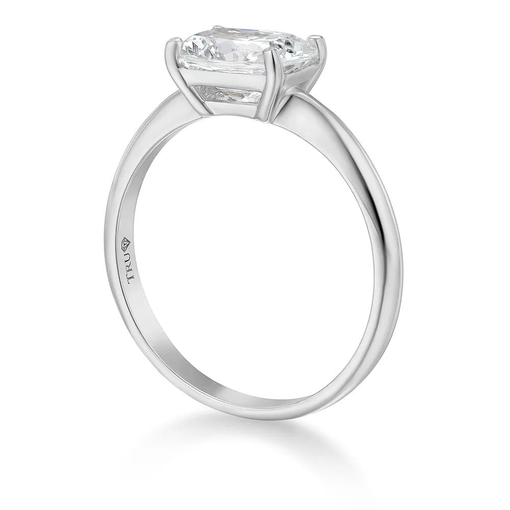 2 ct. East-West Cushion Ring