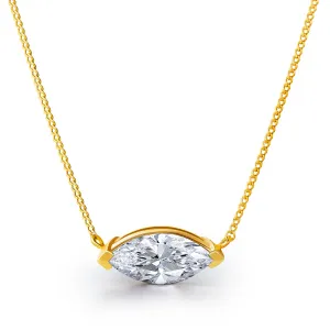 2 ct. East-West Marquise Necklace