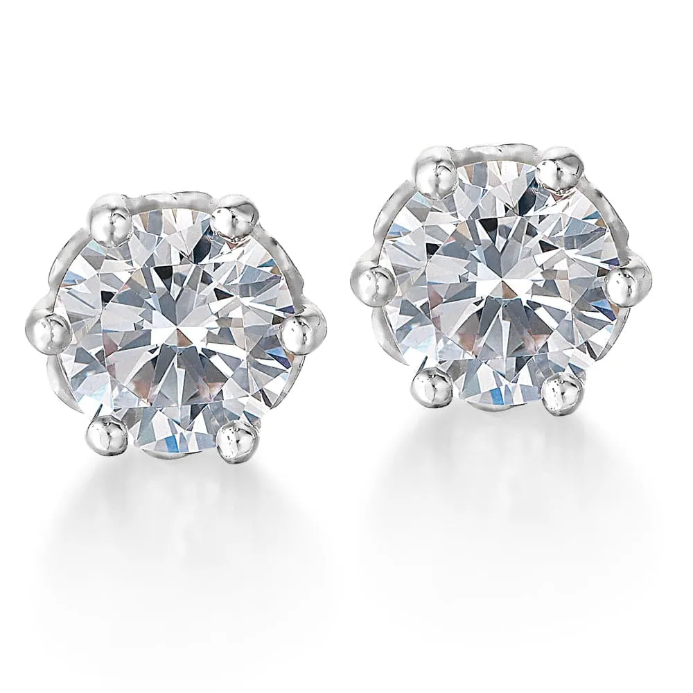 2 ct. t.w. Tulip Stud Earrings