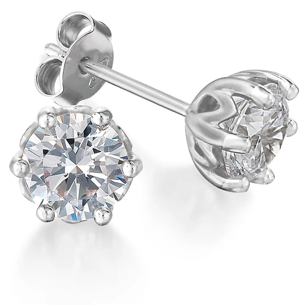 2 ct. t.w. Tulip Stud Earrings