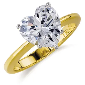 2.5 ct. Heart Solitaire Ring