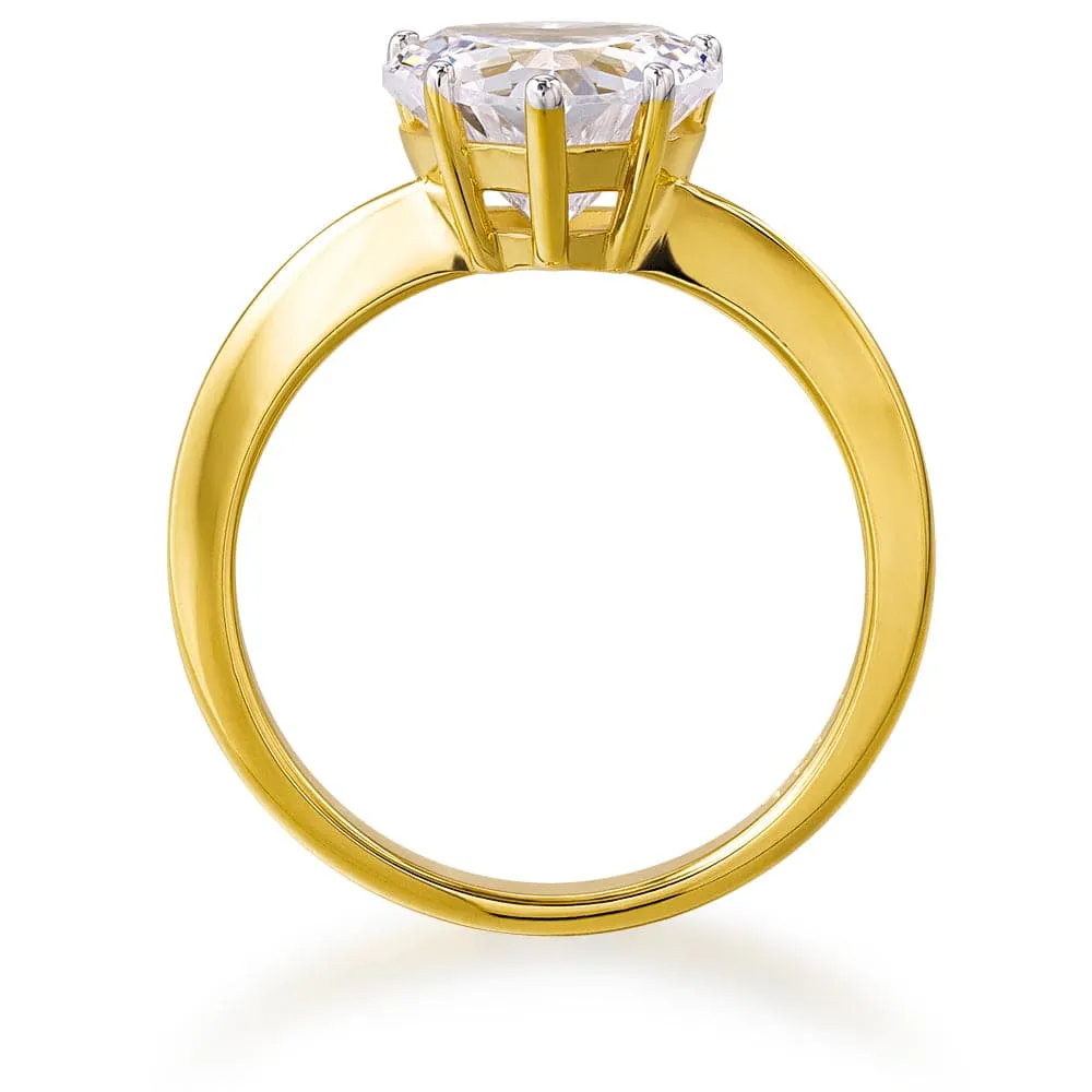 2.5 ct. Heart Solitaire Ring