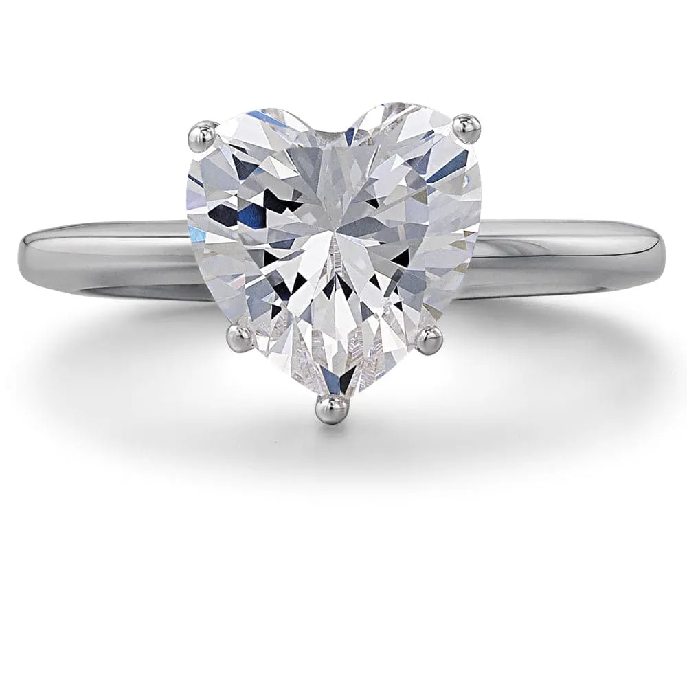 2.5 ct. Heart Solitaire Ring