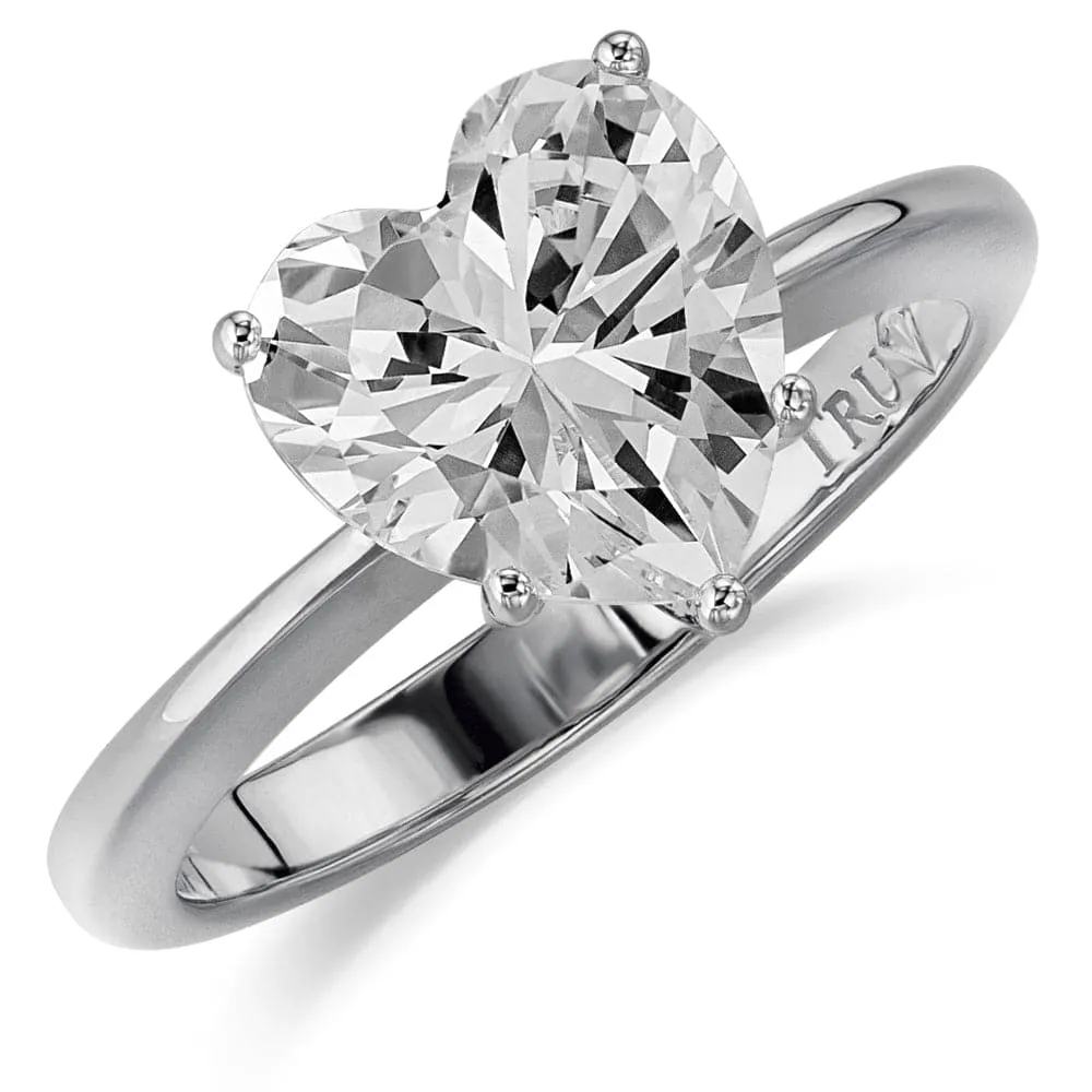 2.5 ct. Heart Solitaire Ring