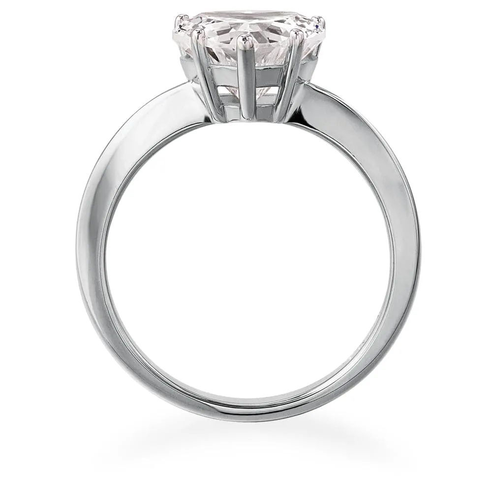 2.5 ct. Heart Solitaire Ring