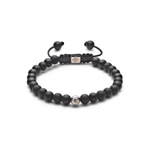 6mm Non-braided 18K Rosegold Bracelet w. Diamond