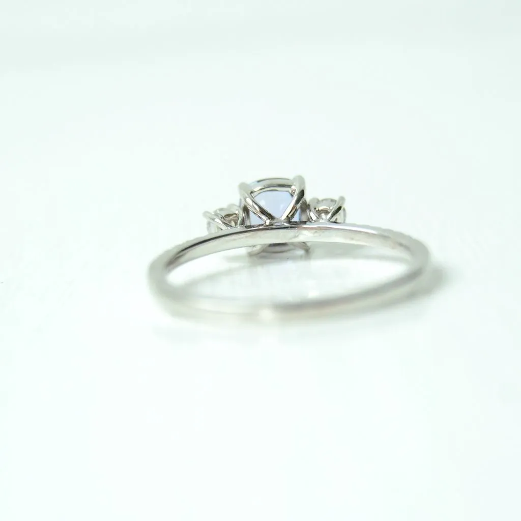 Alu 18K Gold Ring w. Diamonds & Sapphire