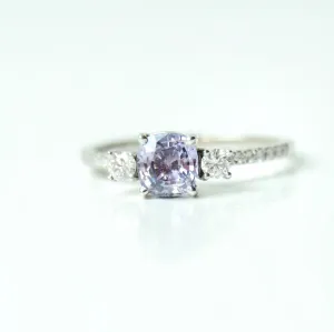 Alu 18K Gold Ring w. Diamonds & Sapphire