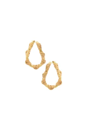 Bamboo 18K Gold Earrings