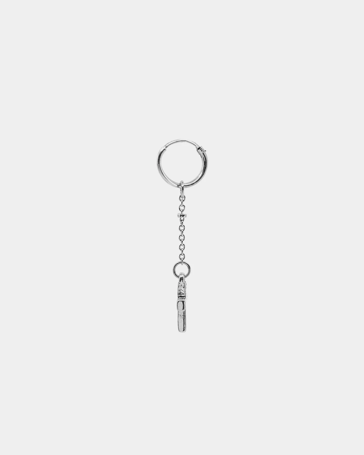 BLESSED TRUTH ROSARY EARRINGS SILVER