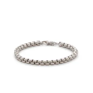Box (5mm) Silver Bracelet