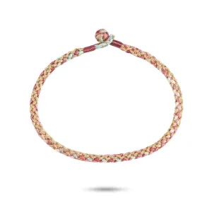 Braided Gold/Mixed coloured  Bracelet