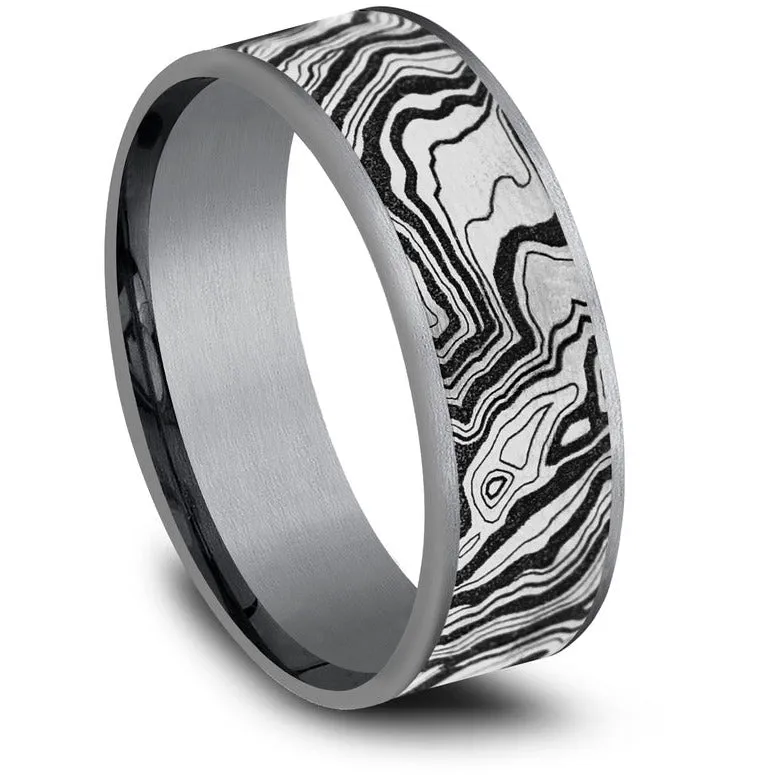 Brook & Branch "The Explorer" Tantalum & Titanium Wedding Band