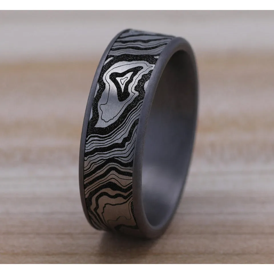 Brook & Branch "The Explorer" Tantalum & Titanium Wedding Band