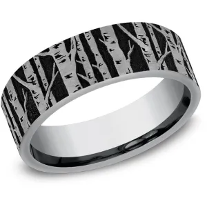 Brook & Branch "The Maple" Tantalum Birch Tree Wedding Band