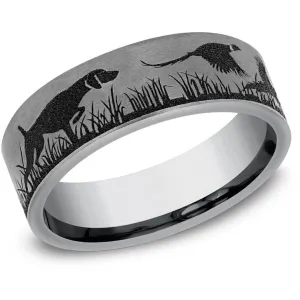 Brook & Branch "The Pointer" Tantalum Wedding Band