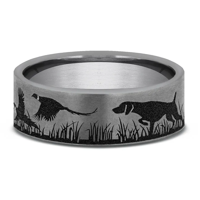 Brook & Branch "The Pointer" Tantalum Wedding Band