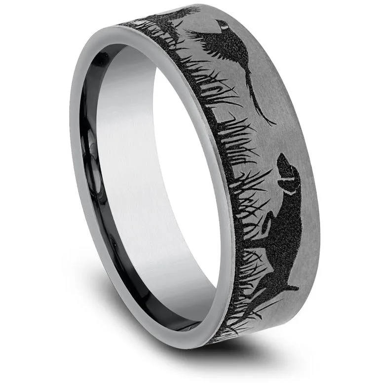 Brook & Branch "The Pointer" Tantalum Wedding Band