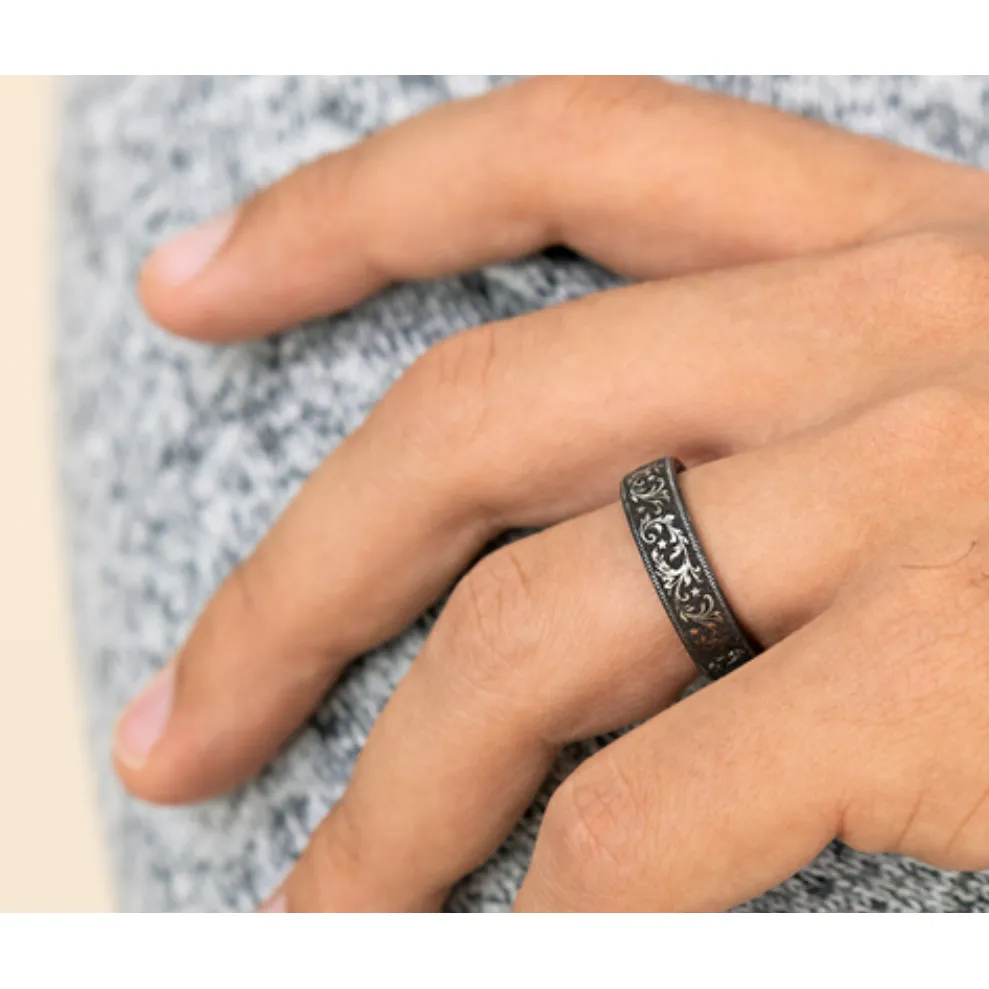 Brook & Branch "The Rodeo" Titanium Wedding Band
