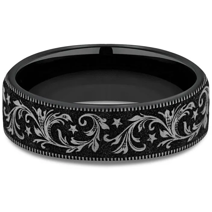 Brook & Branch "The Rodeo" Titanium Wedding Band