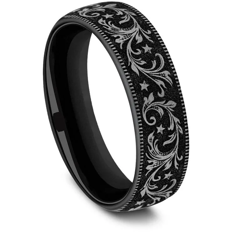 Brook & Branch "The Rodeo" Titanium Wedding Band
