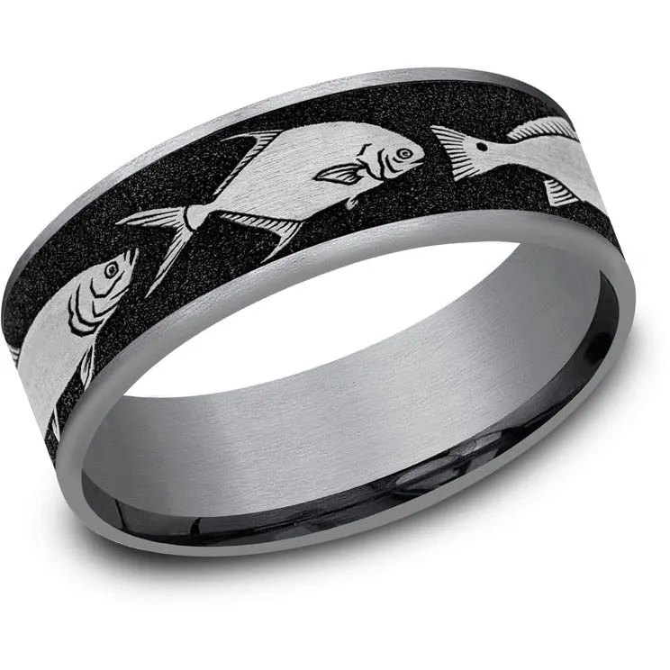 Brook & Branch "The Skiff" Tantalum & Titanium Wedding Band